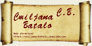Cmiljana Batalo vizit kartica